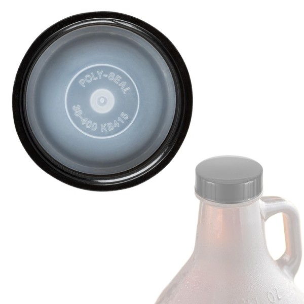 Growler Cap w/Polyseal Phenolic Cone Insert, for 1-Gallon & 1/2-Gal