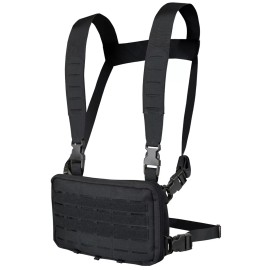 Condor 201236 Tactical Low Profile Stow Away Chest Rig Hunting Harness Vest - Black