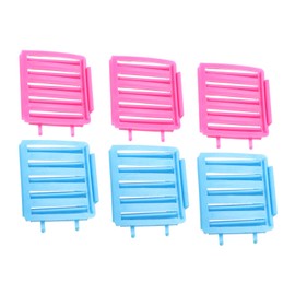 IWOWHERO Practical Hair Curler Clip Diy Hair Roller Hairstyle Prop 6 Sets Styling Roller Random Color