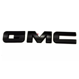 GMC Front Only Matte Black Emblem Overlay 2019-2023 GMC Sierra 1500 2500HD 3500HD