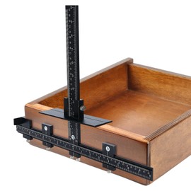 Cabinet Hardware Jig, Aluminum Alloy Cabinet Handle Jig Hardware Template Tool Punch Locator Drill for Installation of Handles Pulls Knobs on Doors and Drawer