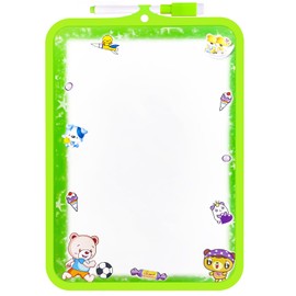 Whiteboard Small, Mini Dry Memo Board, Double-Sided White Board with 1 Wipe Clean Pen, Portable Whiteboard for Children, Students, Classroom, School Supplies, Learning Writing, 26 x 19 cm