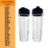 LYTIO Twin-Pack Replacement 32 oz Nutri Ninja Clear Cups with