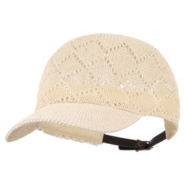 Meyaus Unisex Adults Rhombus Pattern Straw Woven Visor Sunhat Summer Sun Hat Baseball Cap Beige