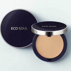 echo Eco Soul Perfect Cover Pact 11g, 23 Natural Beige, 1 piece / 에코 소울 퍼펙트 커버 팩트 11g, 23 내추럴 베이지, 1개