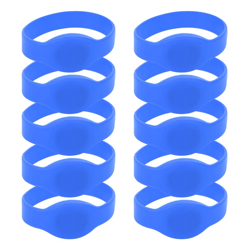 10pcs 13.56Mhz RFID Wristband Silicone Bracelet Waterproof IC Card for