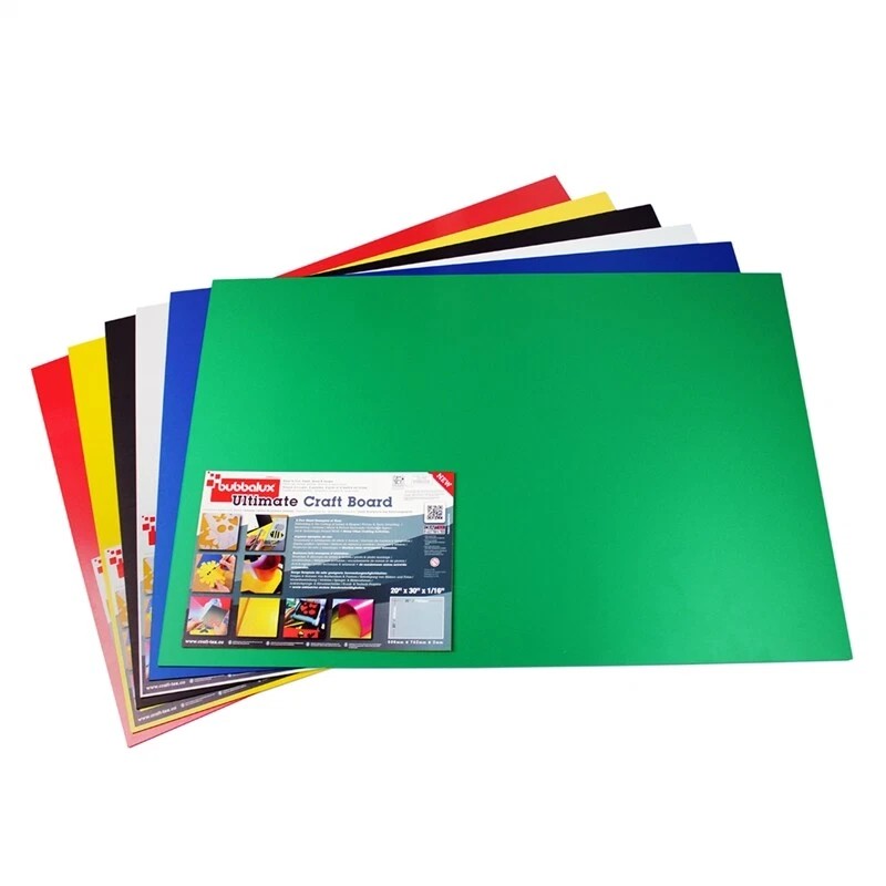 Floortex CraftTex Bubbalux Craft Board Arctic White 2 Sheets Large