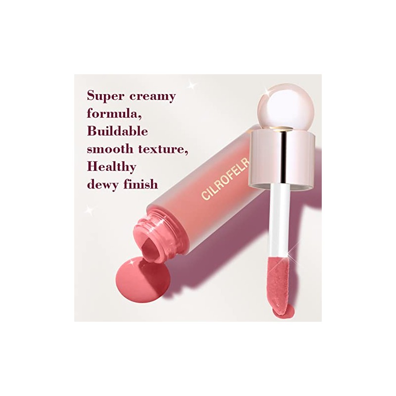 Cilrofelr Rubor Líquido Dewy, Rubor Líquido En Crema Suave Para