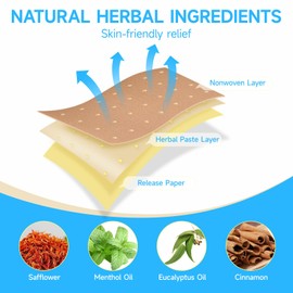 Tiger Patches, 32 Counts Chinese Red Tiger Back Heat Patches, Ultra Strength Traditional Herbal Plaster for Muscle Joint of Knee Neck Shoulder 4 Packs 8 Each