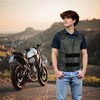 Men Bullet Proof style Leather Motorcycle Vest for bikers Tactical