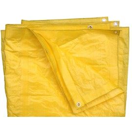 8 Ft X 10 Ft High Visibility Yellow Tarp - 3.3 Oz.