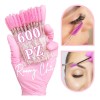 600 Cepillos Desechables Glitter Extensión Pestañas Mink Sinético Roomy Chic