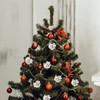 KKSTY 200 Pcs/100 Wired Berries Stems Artificial Frosted Berries Christmas