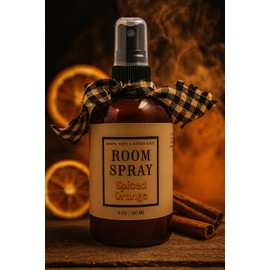 Shoots, Roots & Leather Boots Spiced Orange Potpourri Room Spray – 4 oz | Long-Lasting Home Fragrance Mist with Warm Citrus & Cinnamon Blend