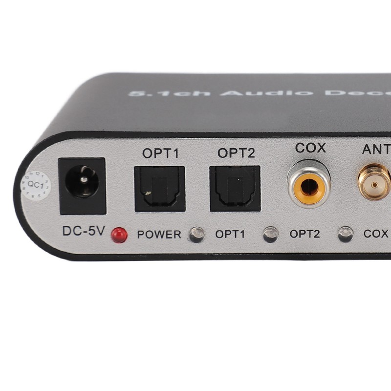 5.1 Channel Digital Sound Decoder Professional Bluetooth 5.0 Optical SPDIF