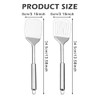 Stainless Steel Spatulas Set - Slotted Turner, Solid Turner, Heavy-Duty