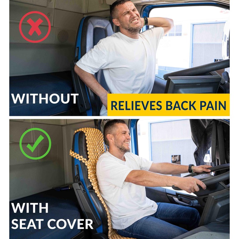 ZONETECH Beaded Seat Cover for Cars Cooling, Massage Cushion, Car