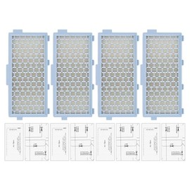 (8 Stück) Guard S1/ L1 Ersatz-HEPA-Filter, kompatibel mit Miele Guard S1/ L1, Compact C1 & C2/ Complete C2 & C3 S8340 Staubsaugern, 4 HEPA-Filter + 4 Airclean Abluftfilter & Motorschutz