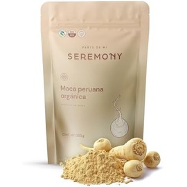 SEREMONY - Maca Peruana Orgánica en Polvo 200g - 100 Natural - Raíz Adaptógena - Sin Azúcar, Sin Ingredientes Artificiales - Superfoods