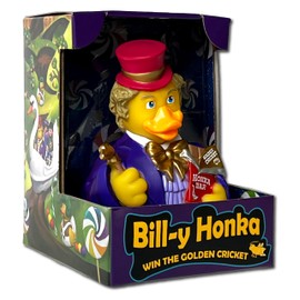 CelebriDucks - Bill-y Honka - Win The Golden Cricket - Floating Rubber Ducks - Collectible Bath Toy Gift for Kids & Adults of All Ages