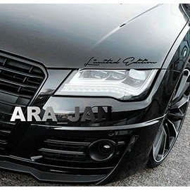 Limited Edition Sport CAR Racing Decal Sticker Logo Hood Emblem (Black)