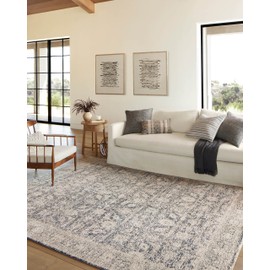 Loloi Amber Lewis Alie Collection ALE-05 Charcoal/Beige 2'-7'' x 10'-0'', .13'' Pile Height, Runner Rug