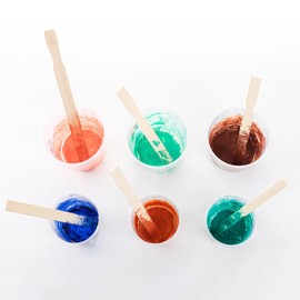 Paint Stir Sticks Bulk 12 Inch, 50pc Wooden Paint Stirrers Mixing, Large Popsicle Sticks for Crafts