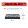 uxcell 24pcs Furniture Pads Square 3/4" Self-stick Non-slip Anti-scratch Felt