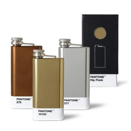 Pantone Hip Flask Bronze Stainless Steel