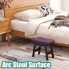 Foot Stools Ottoman, Small Soft Footrest Ottoman with Wood Legs,