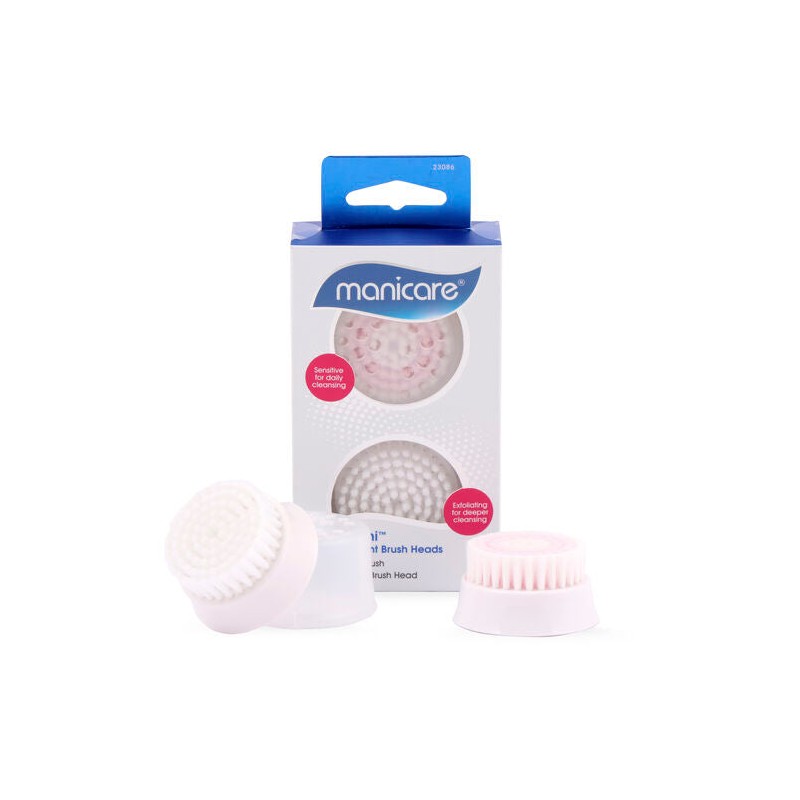 Manicare Sonic Mini Facial Cleanser Replacement Brush Heads 2 Pack