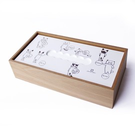 Yamato craft Tissue Case Hako Cats YK14 – 007wh