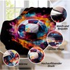 Football Cuddly Blanket for Children, Sports Football Sofa Blanket, Microfibre