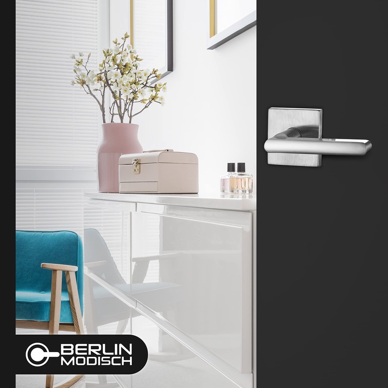 Berlin Modisch Privacy Lever Door Handle Slim Square Easy to