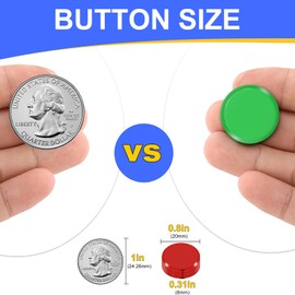 DIYMAG 30Pcs Fridge Magnet 10 Colors Refrigerator Magnets, Colorful Locker Magnetic Small Round Decorative Magnetism for WhiteBoard Kitchen Office, Classroom