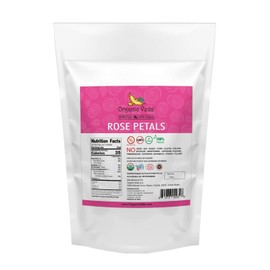 Organic Veda Dried Rose Petals, 4 oz - 100% Organic Real Edible Rose Petals - Food Grade USDA Rose Petal for Making Rose Water, Baking, Herbal Tea, Cosmetics, Decor, Bath, Toppings - Vegan, Non-GMO