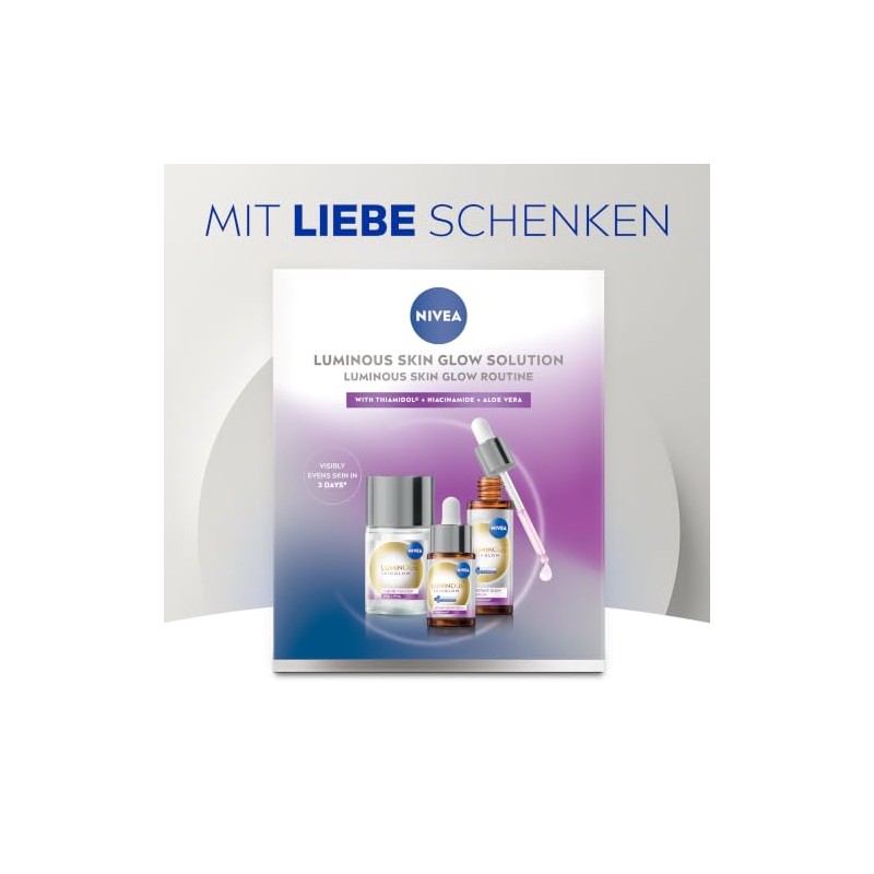NIVEA Luminous630 Skin Glow Set, Face Care Set with Moisturising