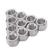 10Pcs Coupling Nut Hex M12 Stainless Steel Rod Connector Nut