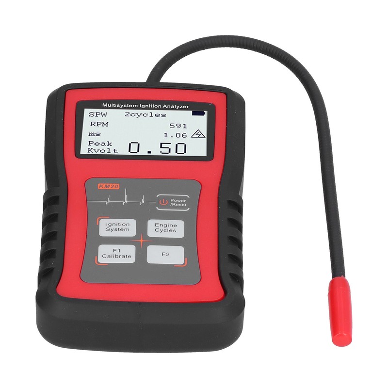 24W Ignition Analyzer MultiSystem LCD Display RPM Measurement Spark Plug