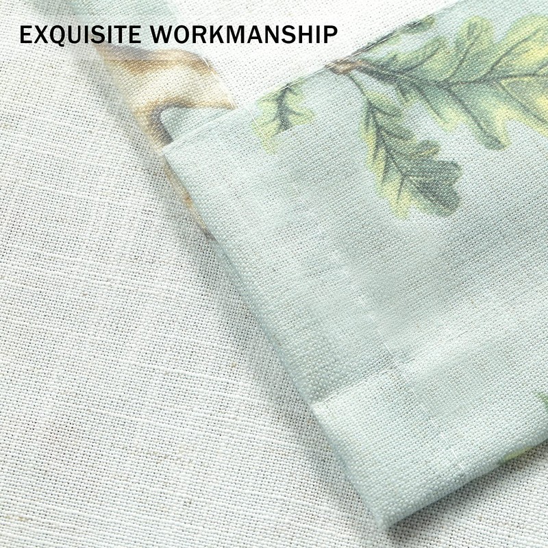 Leeva Tie up Shade Valance for Windows, Elegant Birds Pattern