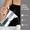 6 Cup Espresso Coffee Maker – Durable Aluminum, Fast Brewing,