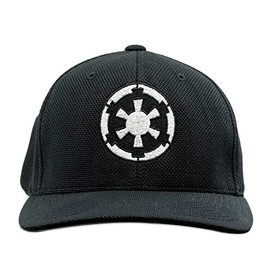 SW Imperial Galactic Empire Embroidered Flexfit Adult Cool & Dry Sport Cap Hat - [Black][L/XL]