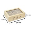 Carousel Home Gifts Vintage General Store Wooden Tea Box Chest