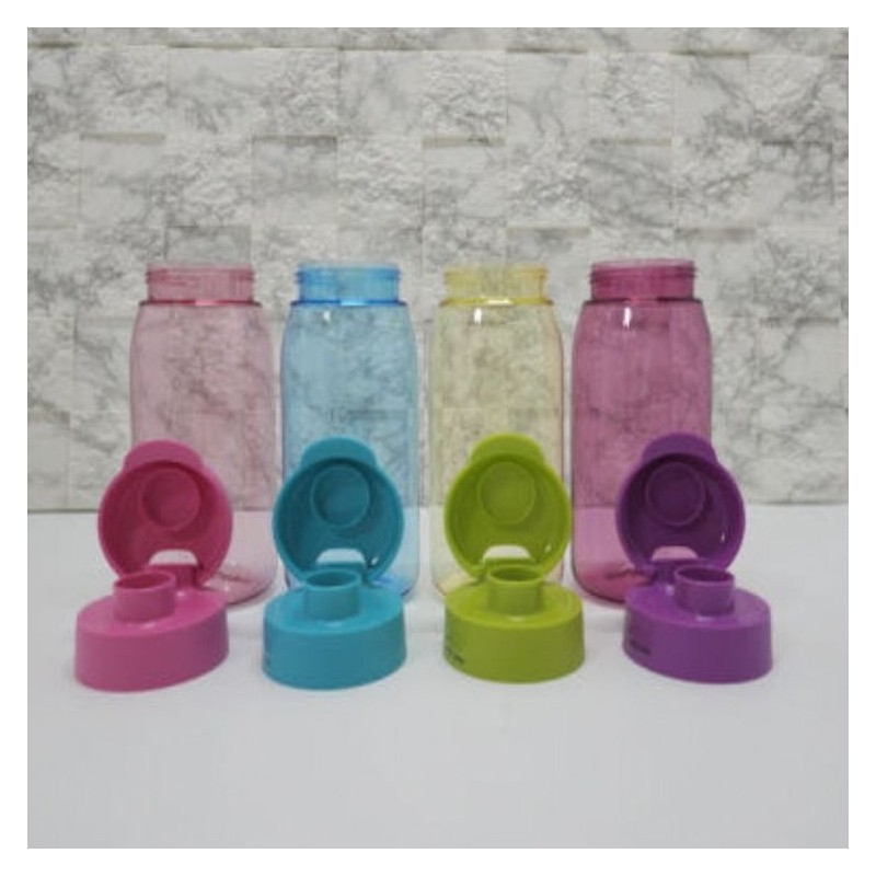 Tupperware 타파웨어 크리스탈 에코 보틀 트라이탄 물병 550ml 연두 연보라