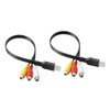 Gadpiparty 1Pair Male to Female Av Cable Set High Speed