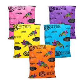Chameleon Colors 5 lb Bags of Color Powder - 5 Vibrant Colors - For Summer Camp, Holi Powder, Color Run, Photo Shoot, Color War, School Event - 15-20 People - Non-Toxic, Non-Toxic, Gluten-Free