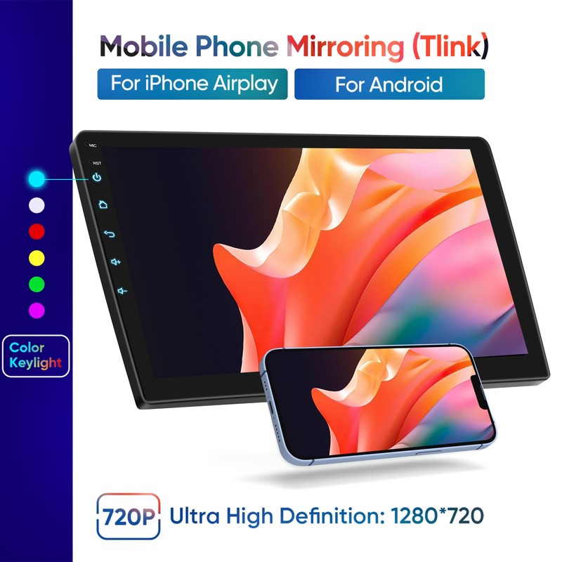 for Toyota Tacoma Radio Upgrade 2005-2015, QLED Touch Screen Car