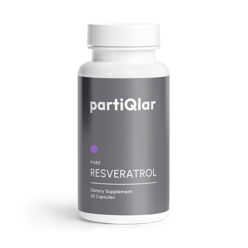 partiQlar Trans-Resveratrol 500mg Complex - Cellular Longevity, 60 Caps