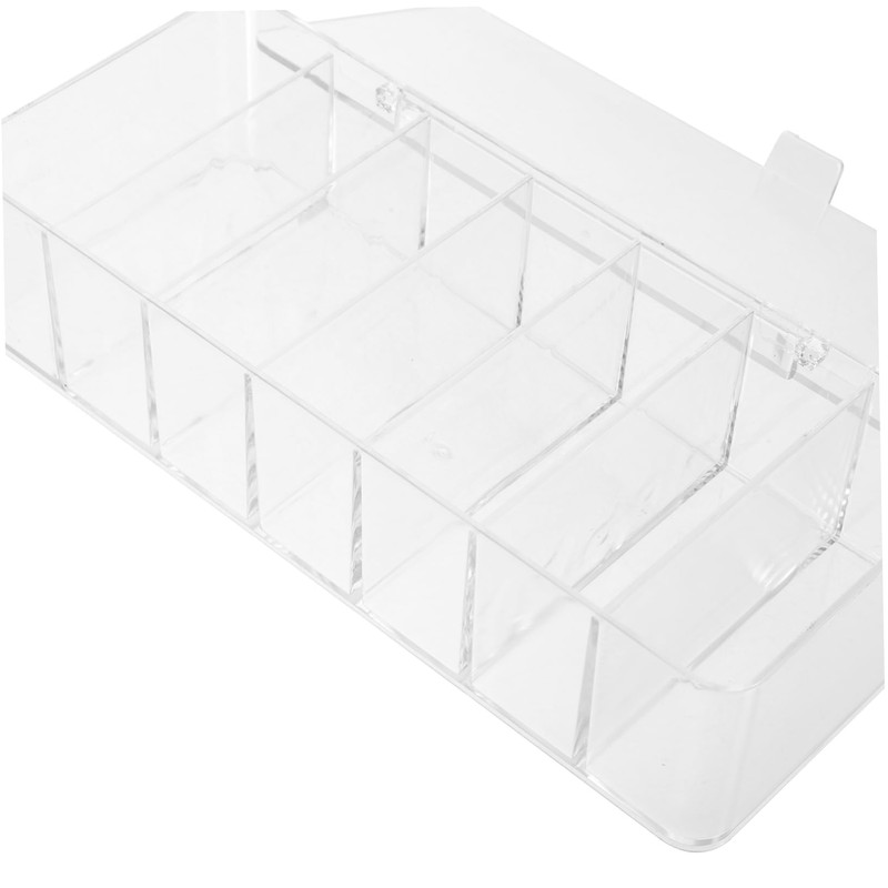 Operitacx Cable Management Box with Cover and Cable Ties Transparent