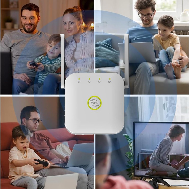 WiFi Extender, 300Mbps Wifi Extender with Ethernet Port, Covers Up